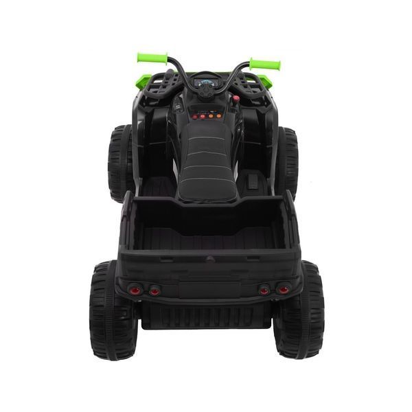 Детский квадроцикл Quad XL ATV 2,4 ГГц Черно-зеленый + Пульт дистанционного управления + привод 4x4 + багажник + свободный запуск + EVA + светодиодный индикатор звука Czarny zielony PA.BDM0909.2.4GHZ.CZ-ZIE фото