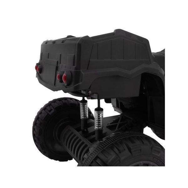 Детский квадроцикл Quad XL ATV 2,4 ГГц Черно-зеленый + Пульт дистанционного управления + привод 4x4 + багажник + свободный запуск + EVA + светодиодный индикатор звука Czarny zielony PA.BDM0909.2.4GHZ.CZ-ZIE фото
