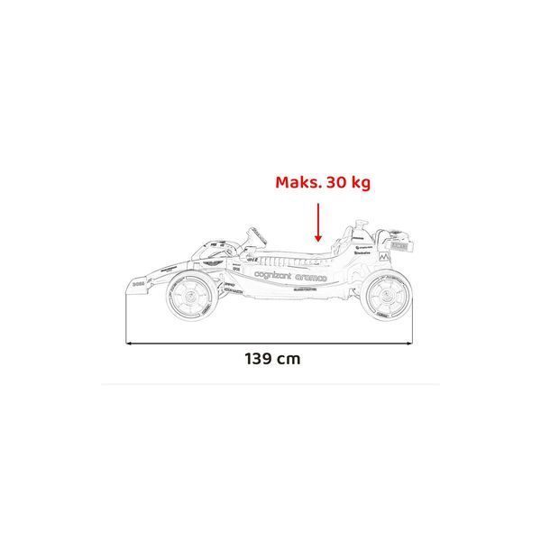Детский гоночный автомобиль Формулы-1 Aston Martin Counceant Aramco Зелёный PA.JE1599.ZIE фото