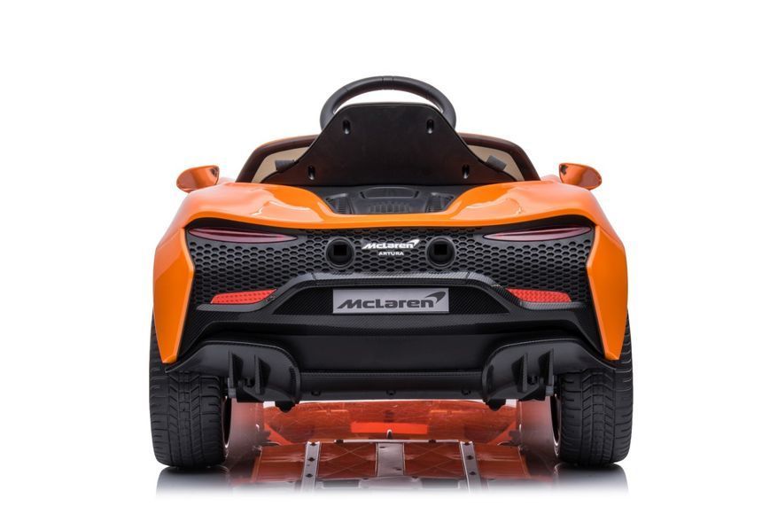 Детский электрический гиперкар McLaren Artura для детей от 1 года на радиоуправлении оранжевого цвета. 1160 фото
