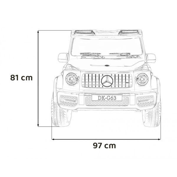 Дитячий електромобіль Mercedes-Benz G63 AMG XXL Червоний PA.DK-G63.CR фото