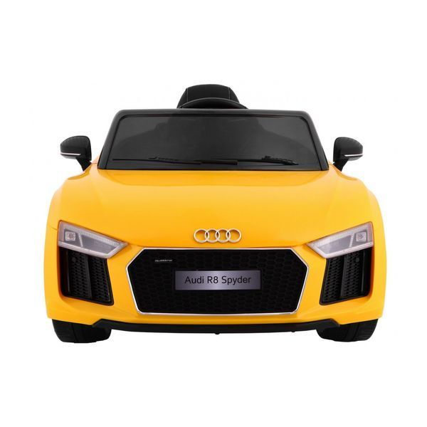 Дитячий електромобіль Audi R8 Spyder на акумуляторі Жовтий + Пульт + EVA + Free Start + Радіо MP3 + LED Жовтий PA.JJ2198.ZOL фото