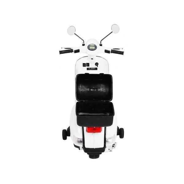 Дитячий скутер Vespa Білий + Опорні колеса + Аудіо + Екошкіра + EVA + Безкоштовний старт Білий PA.PX150.BIA фото