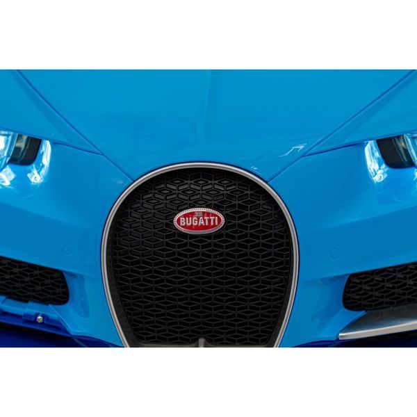 Дитячий Bugatti Chiron на акумуляторі Blue + Пульт + Багажник + EVA + Амортизатори + Audio LED Синій PA.HL318.NIE фото