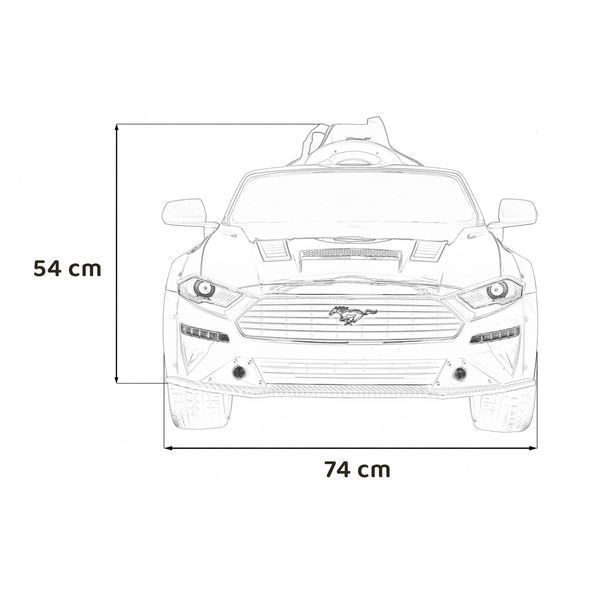 Детский автомобиль Ford Mustang GT на аккумуляторе, Красный Красный PA.SX2038.CR фото