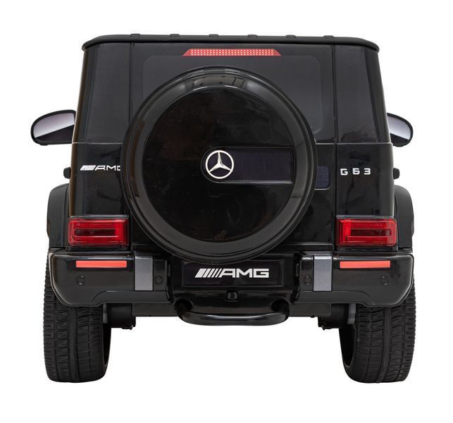 Детский внедорожник на аккумуляторе чёрный Mercedes Benz AMG G63 для малышей 1035 фото