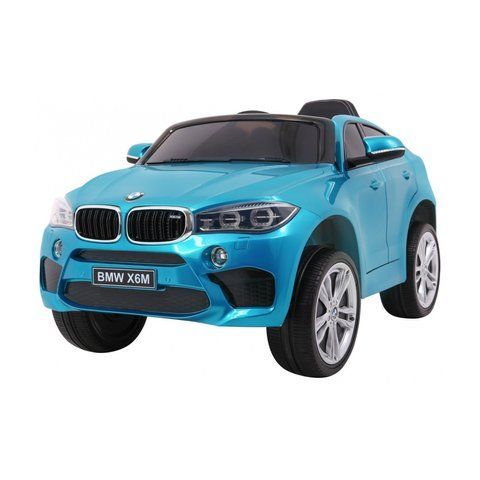 Электромобиль BMW X6M, детский внедорожник, синяя краска + пульт дистанционного управления Синий PA.JJ2199.EXL.NIE фото