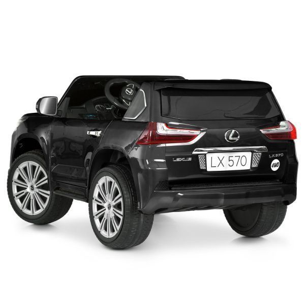 Дитячий Електромобіль Lexus LX 570 (Чорний) Лакований для дітей від 1 року M 3906(MP4)EBLRS-2 фото