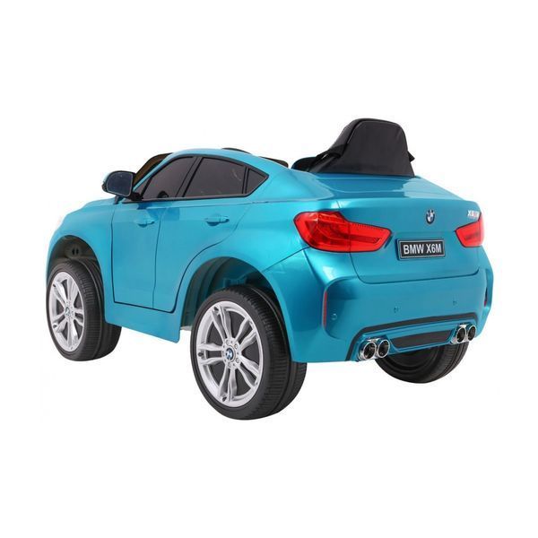 Электромобиль BMW X6M, детский внедорожник, синяя краска + пульт дистанционного управления Синий PA.JJ2199.EXL.NIE фото