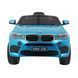 Электромобиль BMW X6M, детский внедорожник, синяя краска + пульт дистанционного управления Синий PA.JJ2199.EXL.NIE фото 3