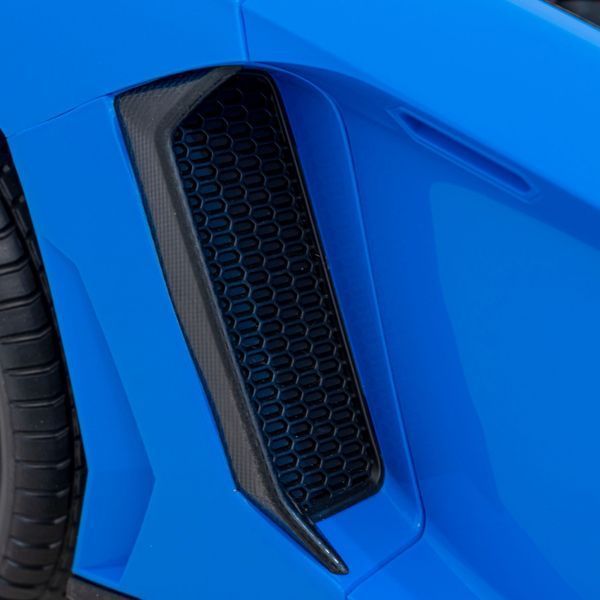 Автомобиль Lamborghini Aventador SV на аккумуляторе для 2 детей Синий + Пульт 2,4 ГГц + Пена EVA + Аудиосветодиод Синий PA.A8803.NIE фото