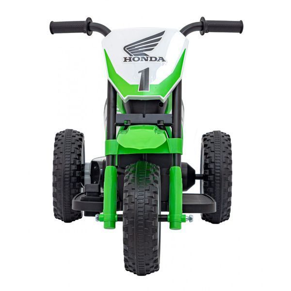 Детский кроссовый велосипед Honda CRF 450R на аккумуляторе, Зеленый + 3 колеса + резиновый протектор + звуковой сигнал Зелёный PA.H5.ZIE фото