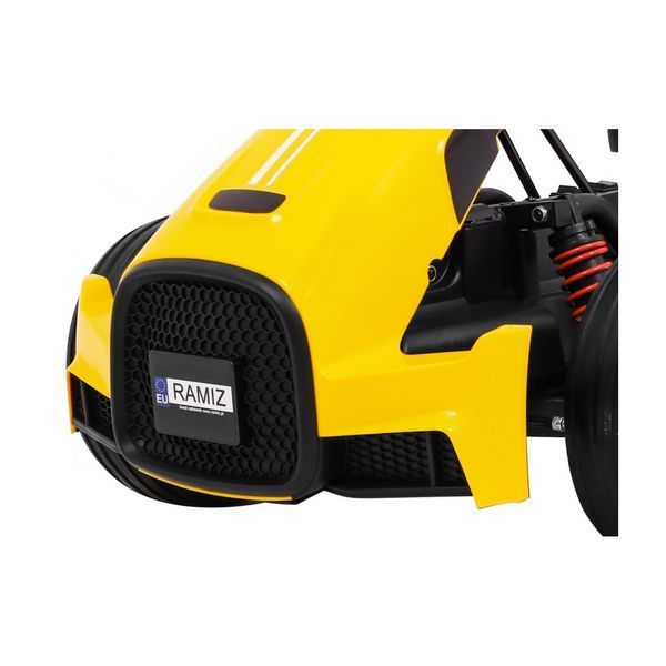 Дитячий картинг на акумуляторі Bolid XR-1, Жовтий + Регульоване кермо + Профільоване сидіння Жовтий PA.CH9939.ZOL фото