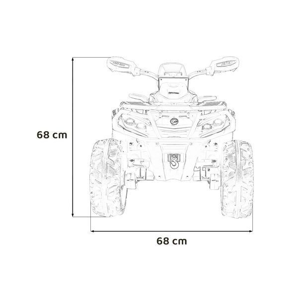 Дитячий Квадроцикл Can Am Outlander з пультом Чорний Чорний PA.DK-CA005.2.4GHZ.CZ фото
