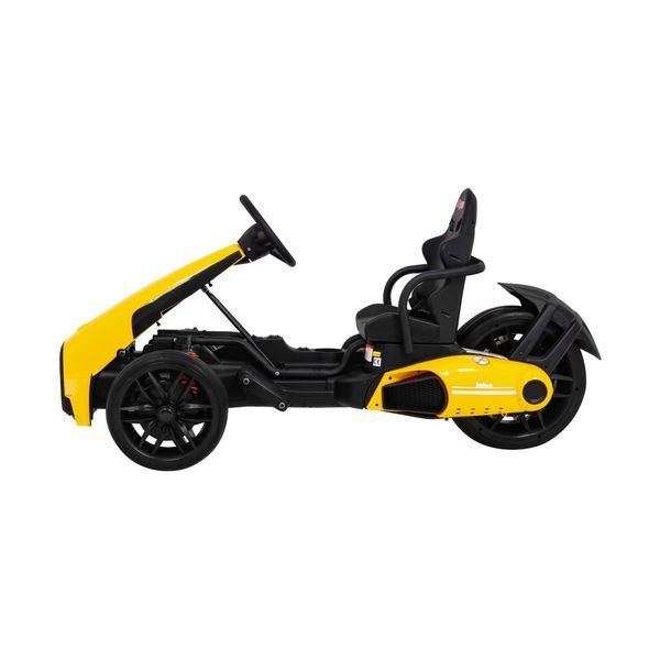 Дитячий картинг на акумуляторі Bolid XR-1, Жовтий + Регульоване кермо + Профільоване сидіння Жовтий PA.CH9939.ZOL фото