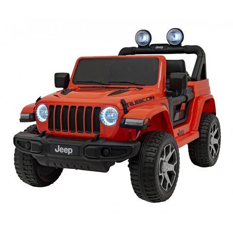 Дитячий електромобіль Jeep Wrangler Rubicon на акумуляторі, помаранчевий Помаранчевий PA.DK-JWR555.POM фото