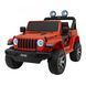 Дитячий Jeep Wrangler Rubicon на акумуляторі Зелений + Пульт + Радіо MP3 LED + Колеса EVA Помаранчевий PA.DK-JWR555.POM фото