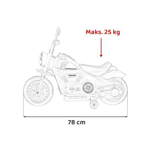Детский мотоцикл Чоппер FASTER на аккумуляторе Синий + FM-радио + Аудиопанель + Светодиод Синий PA.AHL008.NIE фото