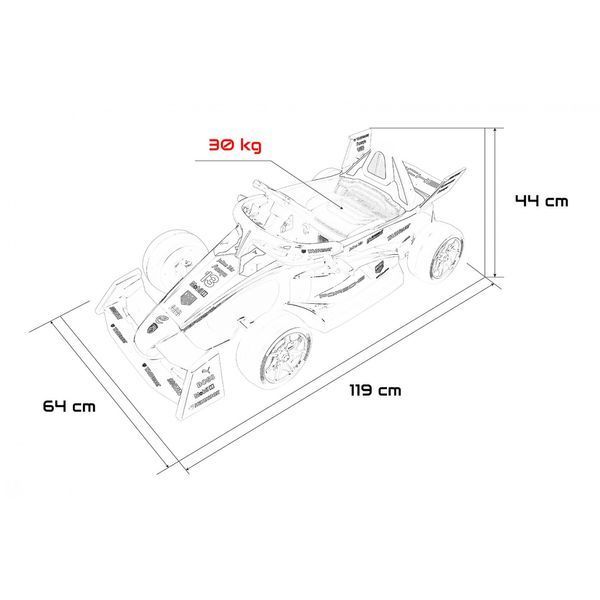 Автомобиль Porsche Formula E красный Czarny czerwony PA.711.CR фото