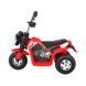 Дитячий мотоцикл MiniBike на акумуляторі, червоний + звуки + LED підсвічування + екошкіра Червоний PA.JC916.CR фото 4
