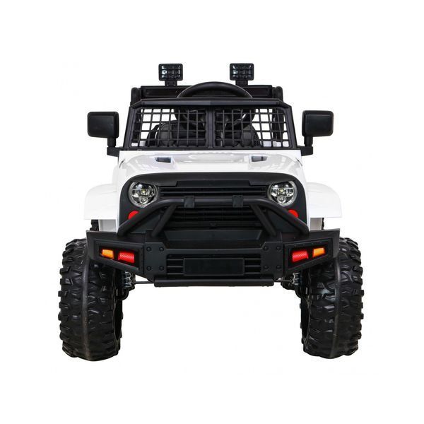 Автомобіль дитячий Jeep Dark Night на акумуляторі Білий + Повільний старт + EVA + Audio LED Білий PA.BDM0922.BIA фото