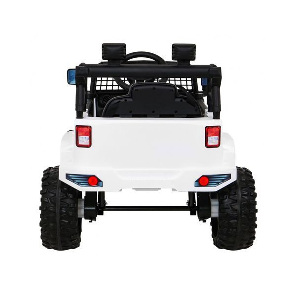 Автомобіль дитячий Jeep Dark Night на акумуляторі Білий + Повільний старт + EVA + Audio LED Білий PA.BDM0922.BIA фото
