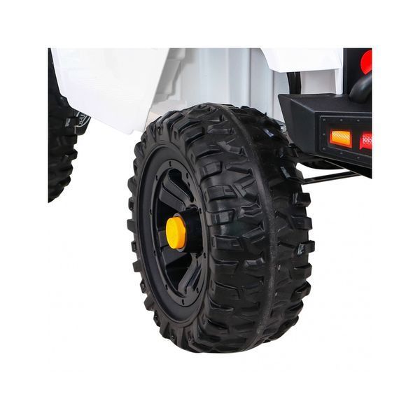 Автомобіль дитячий Jeep Dark Night на акумуляторі Білий + Повільний старт + EVA + Audio LED Білий PA.BDM0922.BIA фото
