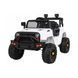 Автомобіль дитячий Jeep Dark Night на акумуляторі Білий + Повільний старт + EVA + Audio LED Білий PA.BDM0922.BIA фото 1