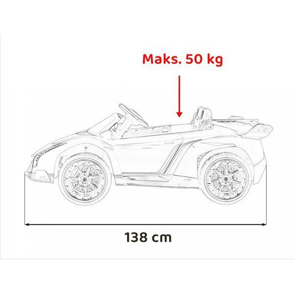 Красный автомобиль Lamborghini Veneno Красный PA.XMX-615.CR фото