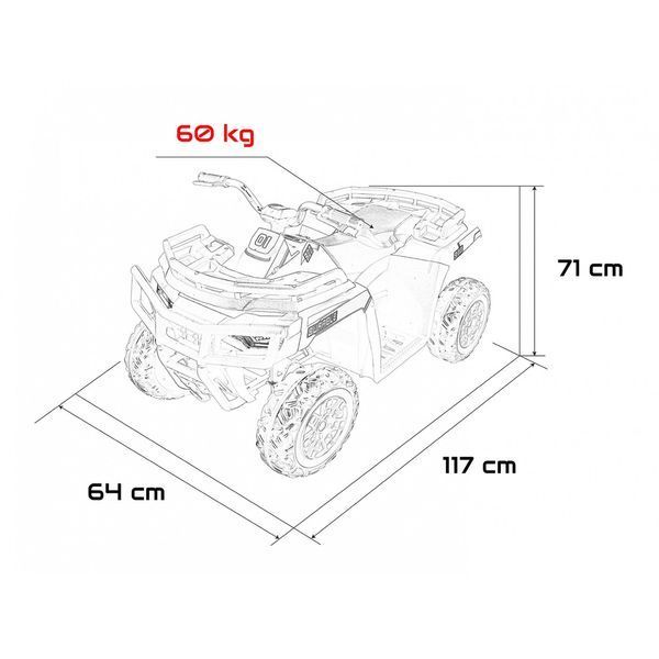 Quad 4x4 ATV WOLF Синий автомобиль Синий PA.A800.NIE фото