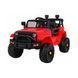 Автомобіль дитячий Jeep Dark Night на акумуляторі Білий + Повільний старт + EVA + Audio LED Червоний PA.BDM0922.CR фото