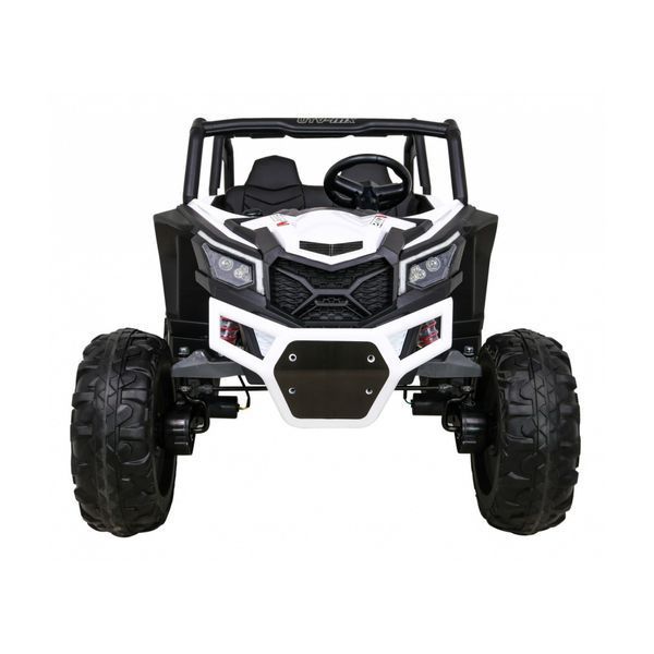 Детская коляска UTV-MX на аккумуляторе Белый + привод 4x4 + Пульт дистанционного управления + Аудиосветодиод + Отделение для хранения + EVA + Бесплатный старт Белый PA.XMX-613.BIA фото