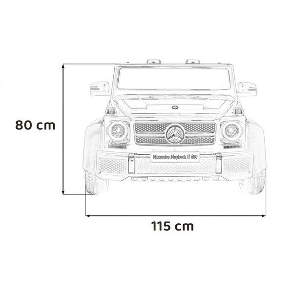 Mercedes Benz MAYBACH G650 Черный автомобиль Чёрный PA.A1000.CZ фото