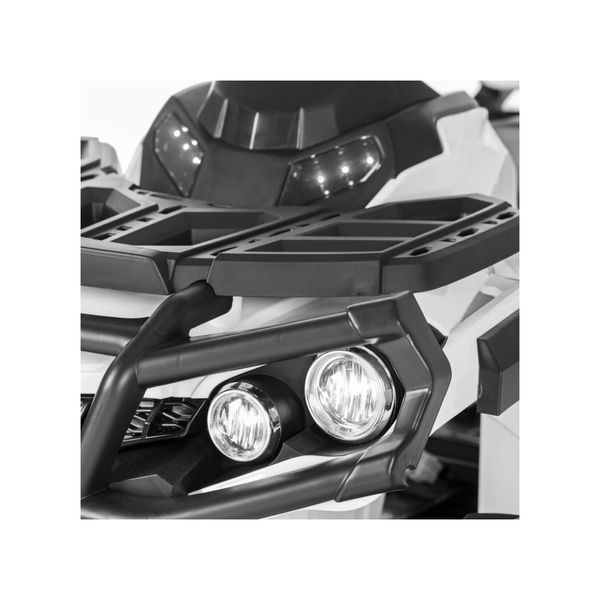 Дитячий квадроцикл на акумуляторі Білий + Колеса EVA + MP3 Радіо + LED + Безкоштовний старт Білий PA.BDM0906.BIA фото