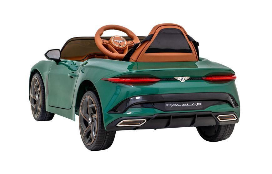Роскошный детский электрокар Bentley Bacalar на аккумуляторе С пультом дистанционного управления Зеленый 1017 фото