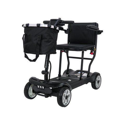 Четырехколесный электросамокат для пенсионеров EasyGo Black Чёрный PA.YL985.CZ фото