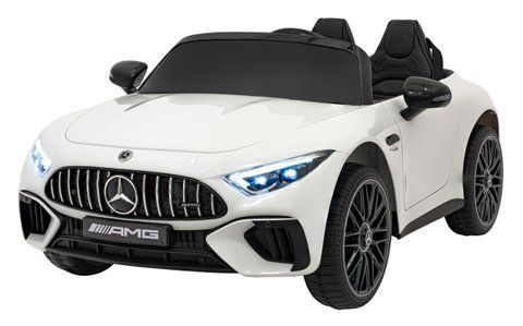 Дитячий електрокар Mercedes Benz AMG SL63 Двомісний На пульті керування 2-7 років Білий 1018 фото