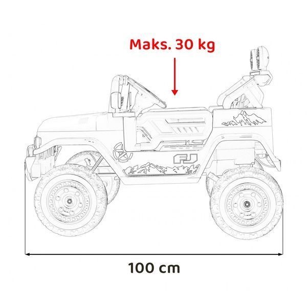Toyota FJ Cruiser для детей Моро + Пульт ДУ + Привод 4х4 + Аудио светодиод + EVA + Бесплатный старт Камуфляж PA.JJ2099.ZIE фото