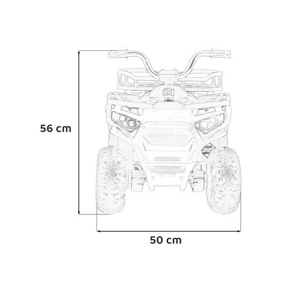 Дитячий Квадроцикл Robust 01 Білий Білий PA.XMX-651.BIA фото