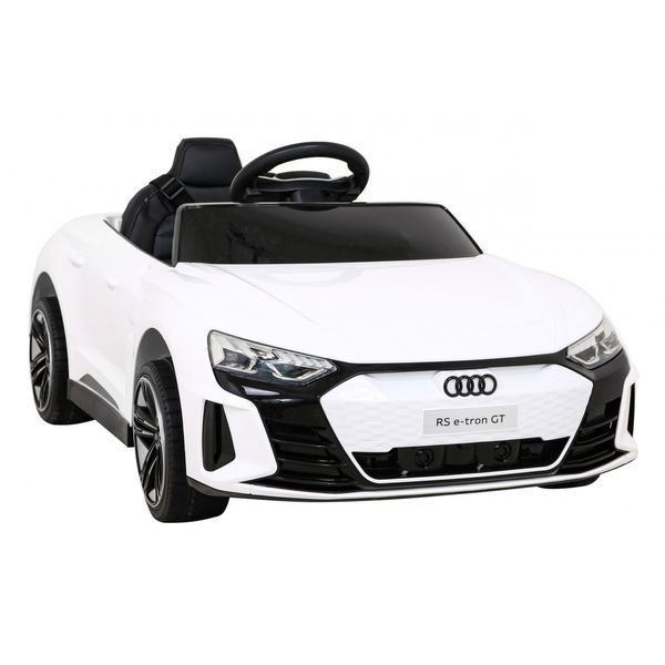 Дитячий автомобіль Audi RS E-Tron GT на акумуляторі Білий + Пульт дистанційного керування + Привід 4x4 + Радіо MP3 + LED + EVA Білий PA.QLS-6888.BIA фото