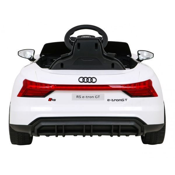 Дитячий автомобіль Audi RS E-Tron GT на акумуляторі Білий + Пульт дистанційного керування + Привід 4x4 + Радіо MP3 + LED + EVA Білий PA.QLS-6888.BIA фото