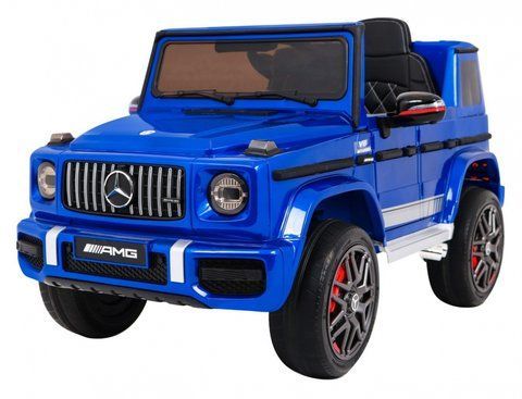 Дитячий електромобіль Джип Mercedes Benz AMG G63 Гелік на акумуляторі На радіоуправлінні від 1 до 7 років Синій 1019 фото