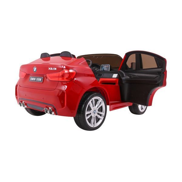 Позашляховик BMW X6M XXL для 2 дітей Червона фарба + Пілот + Екошкіра Червоний PA.JJ2168.EXL.CR фото
