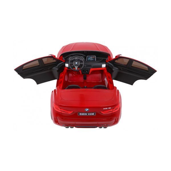 Позашляховик BMW X6M XXL для 2 дітей Червона фарба + Пілот + Екошкіра Червоний PA.JJ2168.EXL.CR фото