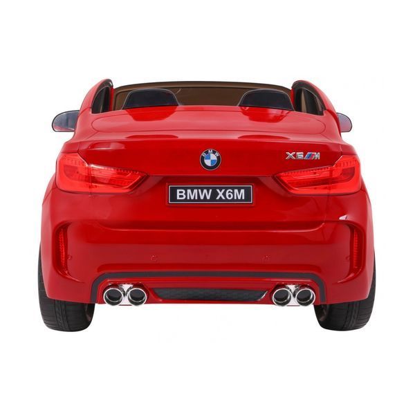 Позашляховик BMW X6M XXL для 2 дітей Червона фарба + Пілот + Екошкіра Червоний PA.JJ2168.EXL.CR фото