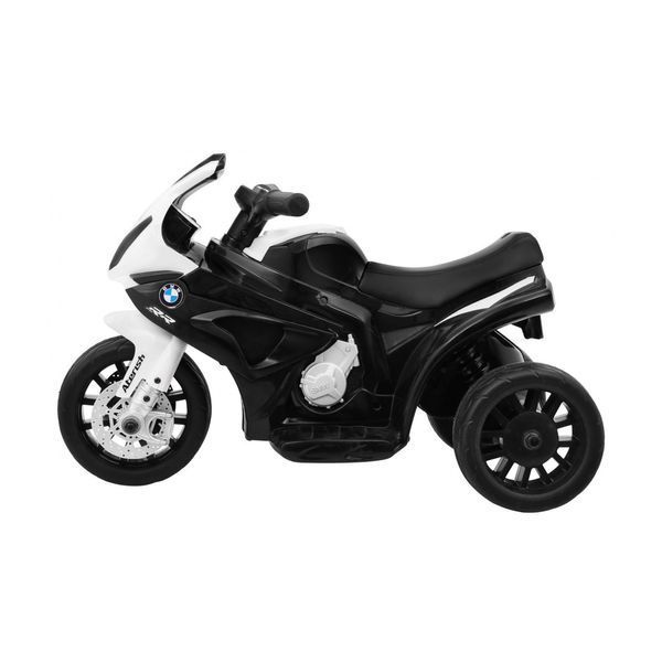 Детский мотоцикл BMW S1000 RR Mini на аккумуляторе Черный + 3 колеса + Звуки + Светодиод Чёрный PA.JT5188.CZ фото