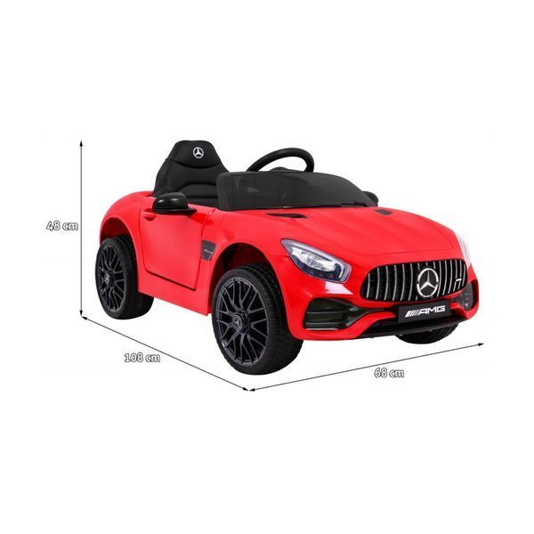 Акумуляторний Mercedes Benz GT для дітей Червоний + Пульт + Безкоштовний Старт + MP3 LED Червоний PA.HL-2588.CR фото