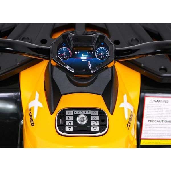 Quad XT-Speed ​​для детей Желтый + привод 4x4 + EVA + Free Start + MP3 Radio + LED Жёлтый PA.S615.ZOL фото