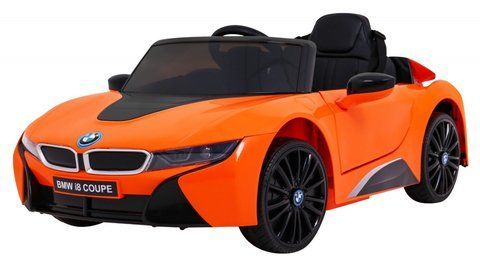 Дитячий електромобіль на акумуляторі BMW i8 з пультом радіокерування для дітей 3-8 років Помаранчева 1023 фото