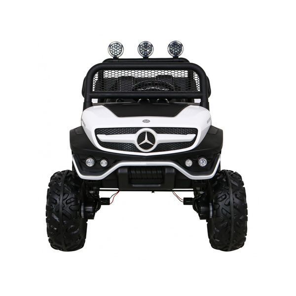 Mercedes Benz Unimog для детей Белый + 4x4 Drive + Пульт дистанционного управления + Багажник + Free Start + MP3 LED Белый PA.JL199.BIA фото